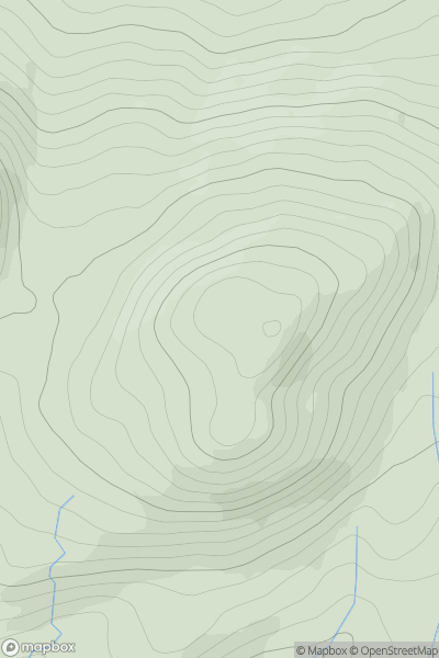 Thumbnail image for Meall Mor [Knapdale and Kintyre] showing contour plot for surrounding peak